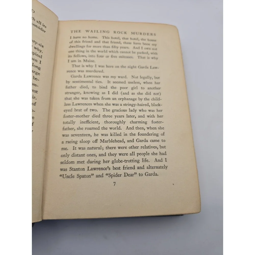 HTF_The Wailing Rock Murders_Clifford‎ Orr_Hardcover_1932_1st Edition_Good